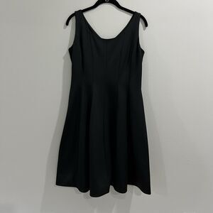 Karl‎ Lagerfeld Paris Black Fit & Flare Dress Size 12 Lined